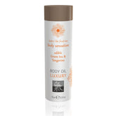 Shiatsu Luxury Edible Body Oil Green Tea and Tangerine 8 Ounce Massage Oil
